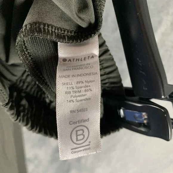 Athleta Women's Textured Brooklyn Jogger 2 Olive Green‎ Athleisure Travel Pant - Picture 5 of 9